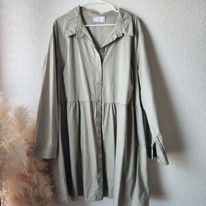 ASOS Cotton Long Sleeve Dress